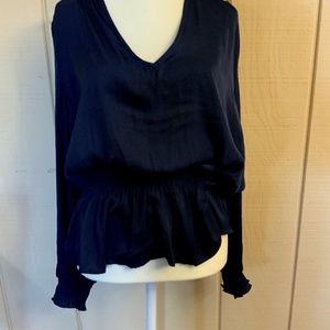 Blue beautiful Marc New York ladies blouse. Size large